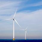 Den planerade havsbaserade vindkraftsparken Gennaker i tyska Östersjön ska bestå av 63 vindkraftverk med en total effekt på 976,5 megawatt. Foto: Skyborn