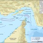 Hormuz-sundet. Bild: Wikipedia Commons Lic. Kredit: Goran_tek-en