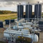 Tre av Stiesdal Hydrogens elektrolysörer på 3,1 megawatt installerade på en plats i södra Danmark
Foto: Claus Haagensen/Stiesdal Hydrogen