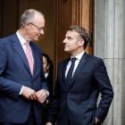 Förbundskansler Merz tog nyligen emot Frankrikes president Macron i Berlin för ett arbetsbesök i Villa Borsig. Foto: Förbundsregeringen/Jesco Denzel