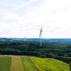Vindparken i S:t Wendel består av tre turbiner med en sammanlagd effekt på 16,8 megawatt. Foto: Ørsted