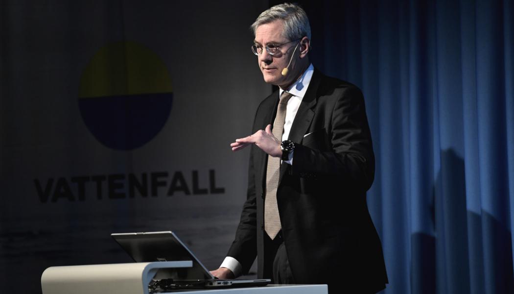 Janerik Henriksson/TT: Vattenfalls vd Magnus Hall lämnar sitt uppdrag. Arkivbild.