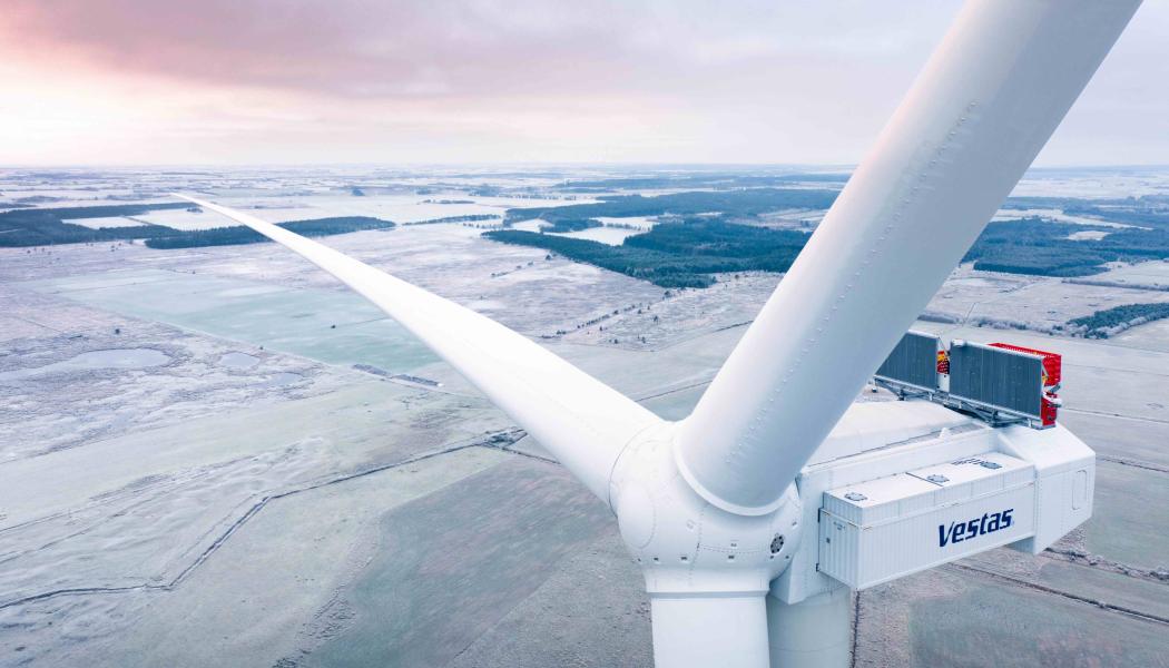 Vindkraftverk V236-15.0 MW-stark prototyp i danska Østerild. Foto: Vestas