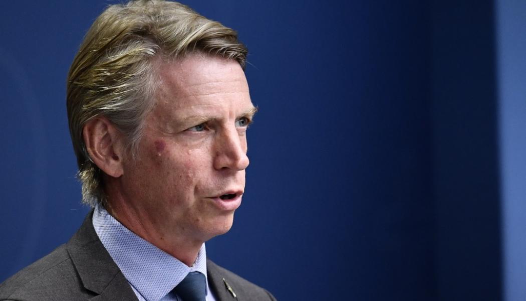 Erik Simander/TT: Miljö- och klimatminister Per Bolund (MP). Arkivbild.