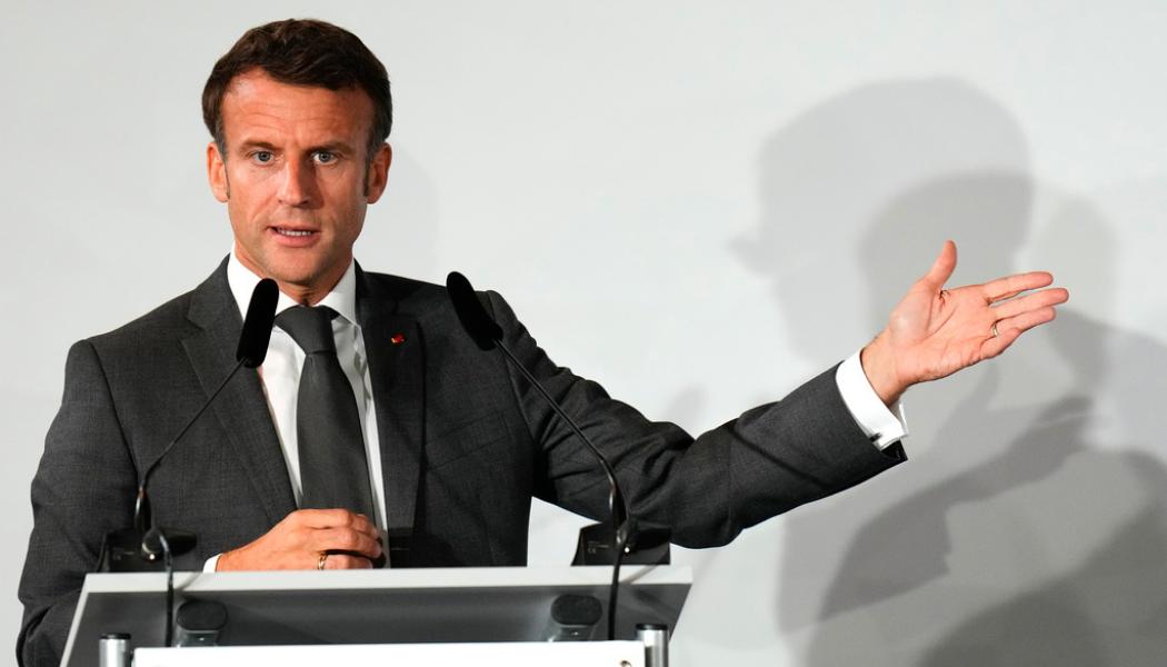 Petr David Josek/AP/TT: Frankrikes president Emmanuel Macron. Arkivbild.