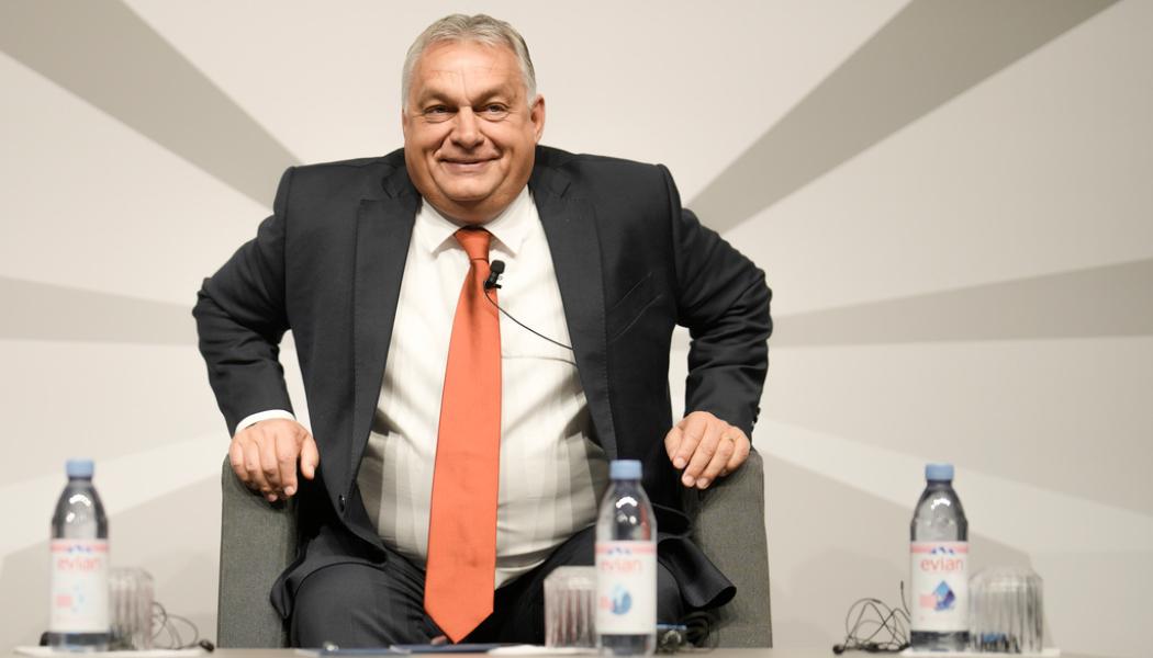Markus Schreiber/AP/TT: Ungerns premiärminister Viktor Orban. Arkivbild.