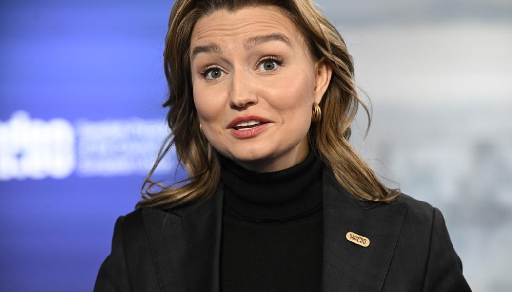 Fredrik Sandberg / TT: Regeringen med energi- och näringsminister Ebba Busch (KD) har fattat beslut om elstödet till hushåll i hela Sverige för november och december förra året. Pengarna ska betalas ut i vår. Arkivbild.