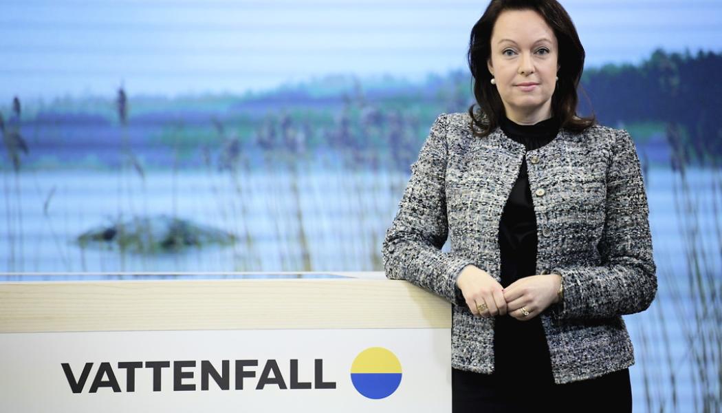 Janerik Henriksson/TT: Vattenfalls vd Anna Borg. Arkivbild.