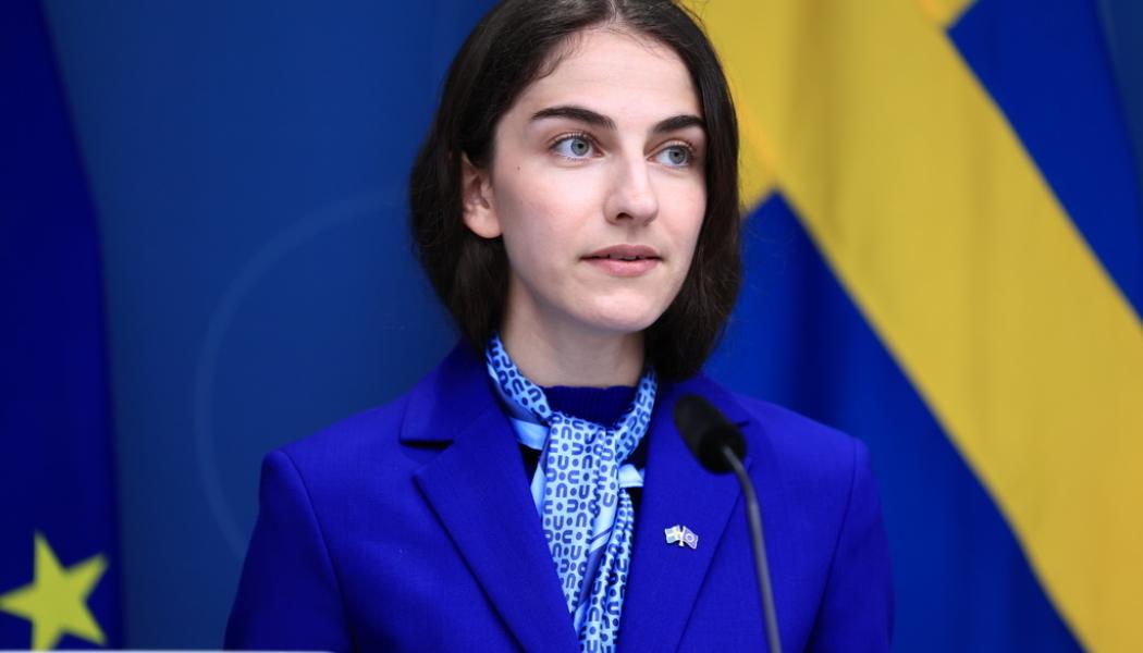 Ali Lorestani/TT: Klimat- och miljöminister Romina Pourmokhtari (L). Arkivbild