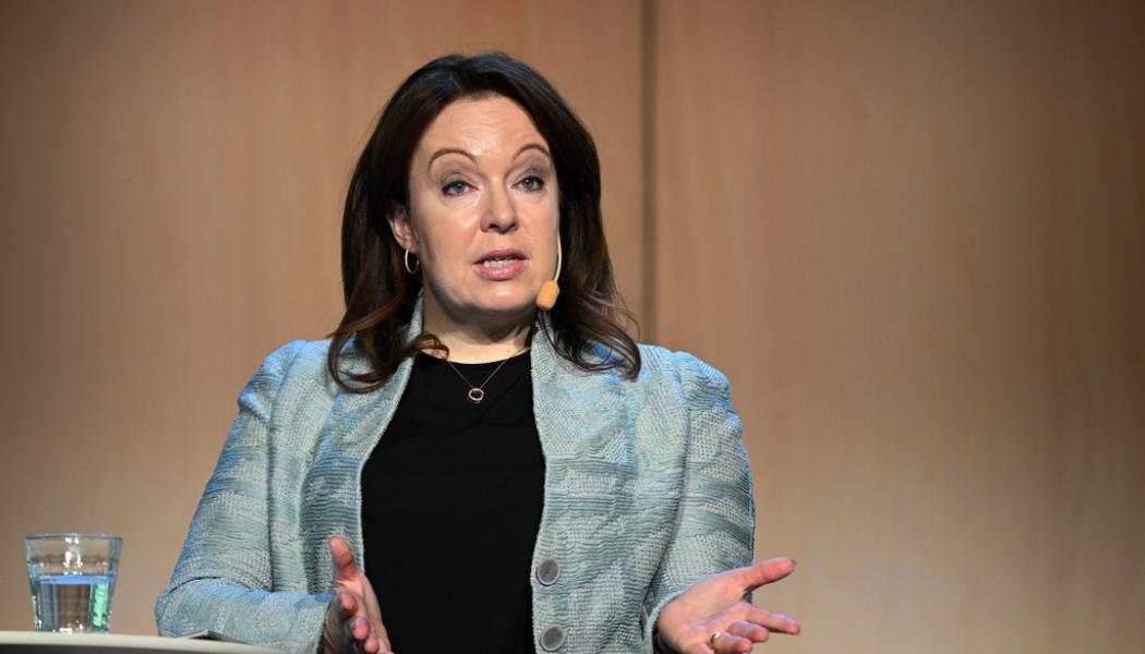 Anders Wiklund/TT: Vattenfalls vd Anna Borg redovisar bokslut. Arkivbild.