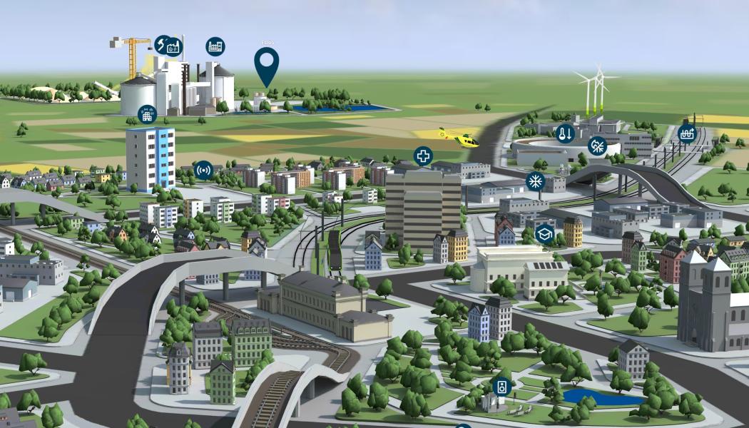 Kraftringen har utvecklat en interaktiv 3D-visualisering som ska göra det enklare att förstå hur energisystemet fungerar. Pressbild: Kraftringen
