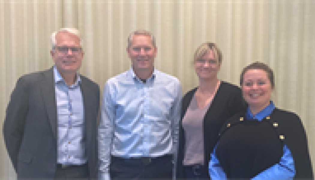 Lars Täuber, Martin Larsson, Sara Schilt, Therese Rydman. Foto: Bravida