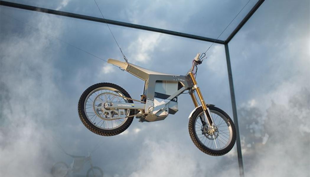 CAKE motorcycle cube emissions. Foto: Vattenfall/CAKE