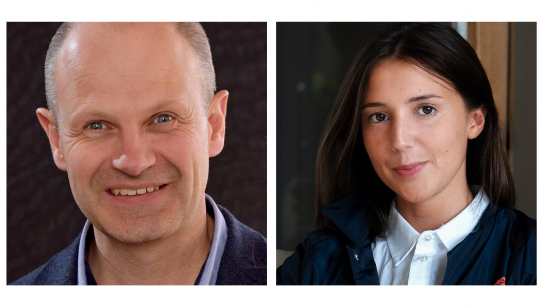 Sven Ruin, Civilingenjör och författare Olivia Andrén, vice ordförande SVEF. Foto: SVEF