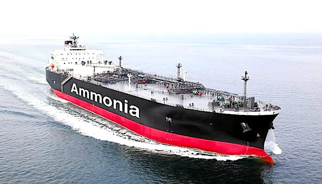 Ammoniak används främst för att producera kvävegödselmedel. Cirka 90 procent av produktionen sker vid integrerade anläggningar som använder ammoniaken lokalt, men cirka 18-20 Mt årligen handlas på fartyg runt om i världen. Foto: NYK