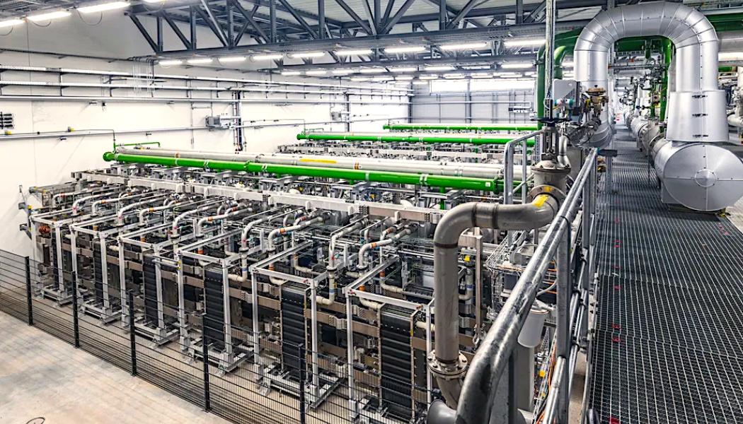 Europeisk produktion av ren vätgas. BASF:s elektrolysör på 54 megawatt i Ludwigshafen, Tyskland.
Foto: BASF