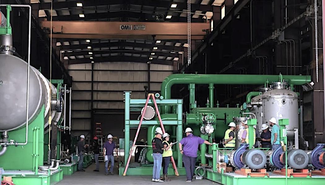Electric Hydrogen mitt i tillverkningen av en grön vätgasanläggning på 100 megawatt i Texas. Foto: Electric Hydrogen