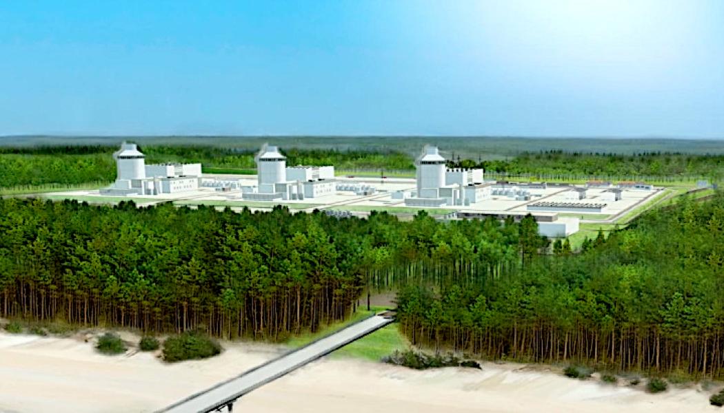 I november 2022 valde den dåvarande polska regeringen Westinghouse AP1000-reaktorteknologi för konstruktion på Lubiatowo-Kopalino-platsen i Choczewo kommun i Pommern i norra Polen. Illustration: PEJ