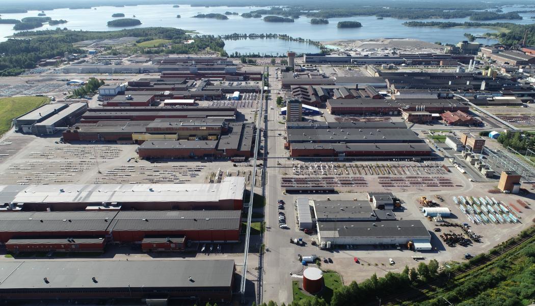 Sandvikens industripark. Den nya anläggningen planeras att vara i drift efter sommaren 2026. Foto: Alleima