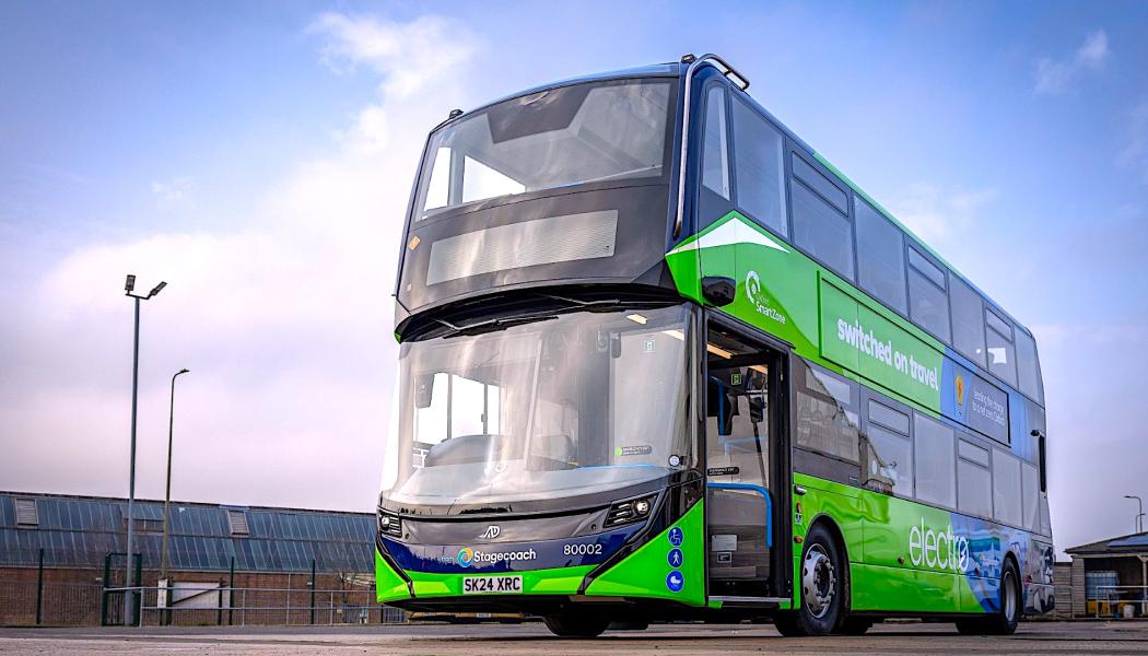 Stagecoach beställer 244 elbussar i stor satsning på nollutsläppsfordon