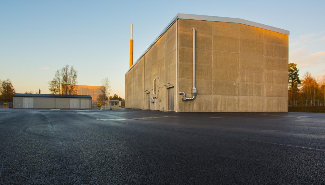 Mellanlagret för radioaktivt avfall i Studsvik i drift Foto: SvafoFredrik Ekenborg