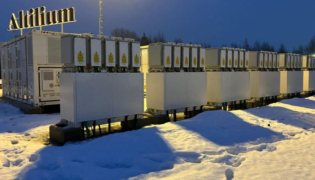 Norrbotten har fått sin första storskaliga batteripark. Pressbild: Svea Solar