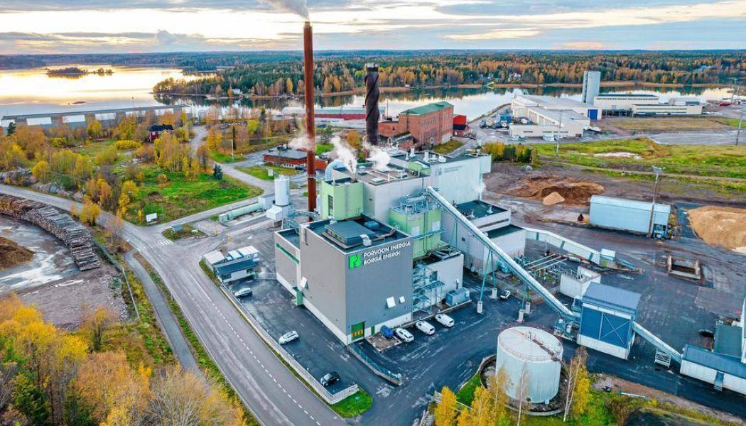 Borgå Energias huvudkontor och huvudproduktionsanläggning ligger i Tolkis. Bioenergianläggningarna producerar el och värme. Foto: Borgå Energia, kredit: ANSSI VUOHELAINEN