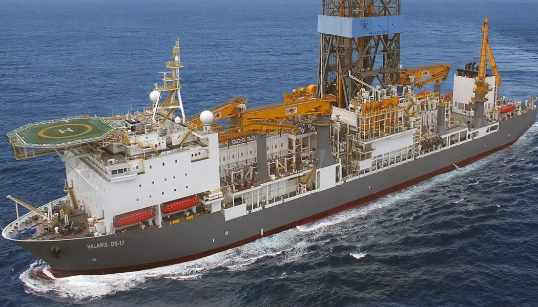 Borrfartyget Valaris DS-17 har inlett borrningen i Raia-projektet utanför Brasiliens kust. Foto: Valaris