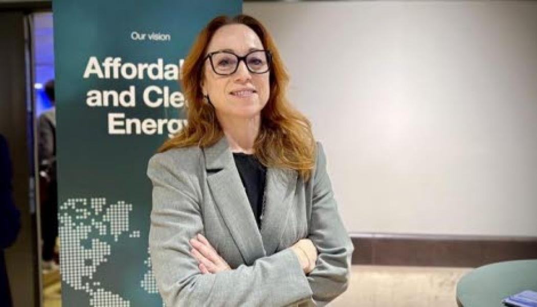 Caroline Asserup på årets Sweden Sustaintech Venture Day. Foto: Energimyndigheten