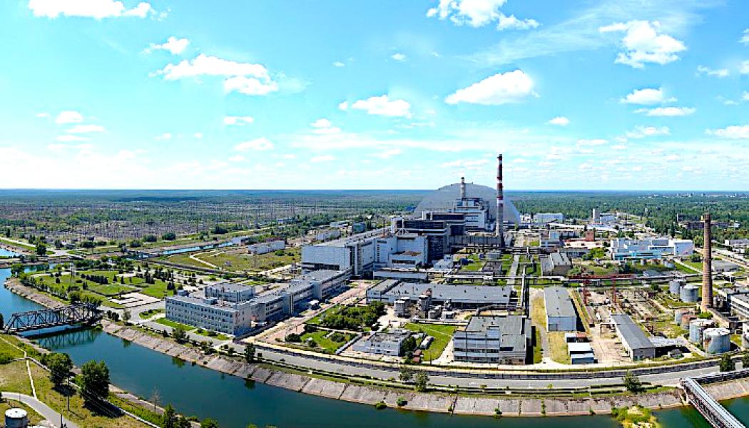 Det tidigare kärnkraftverket i Tjernobyl är omgivet av en exkluderingszon Bild: CHNPP.