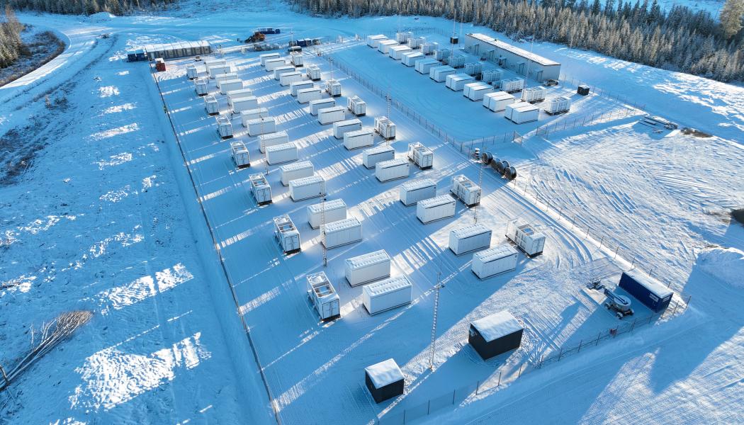 Delta Capacity och WOOD & Company har tagit batterilagerprojektet Ånge Storage Solutions i kommersiell drift. Pressbild: WOOD & Company