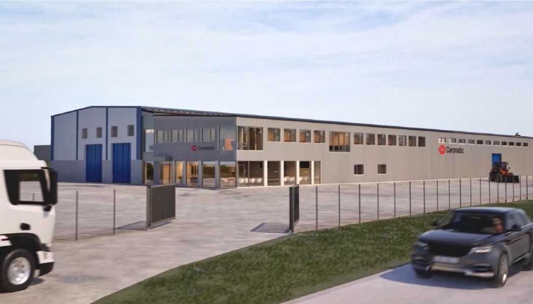 Coromatic Östersund, skiss med utbyggnad. Pressbild: Coromatic