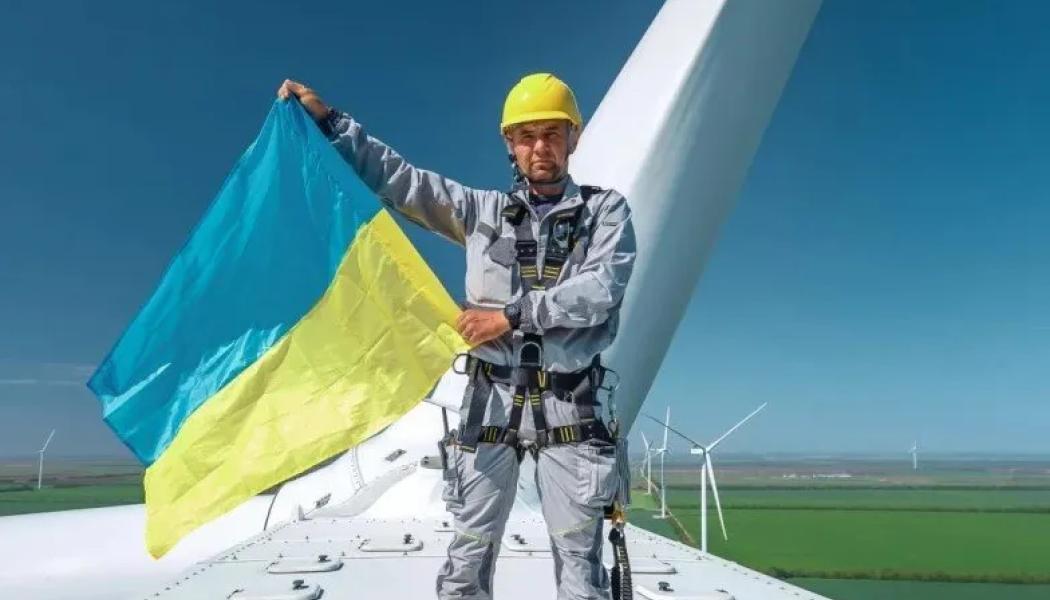 Ukraina fortsätter att satsa på vindkraft trots det pågående kriget. Foto: DETEK