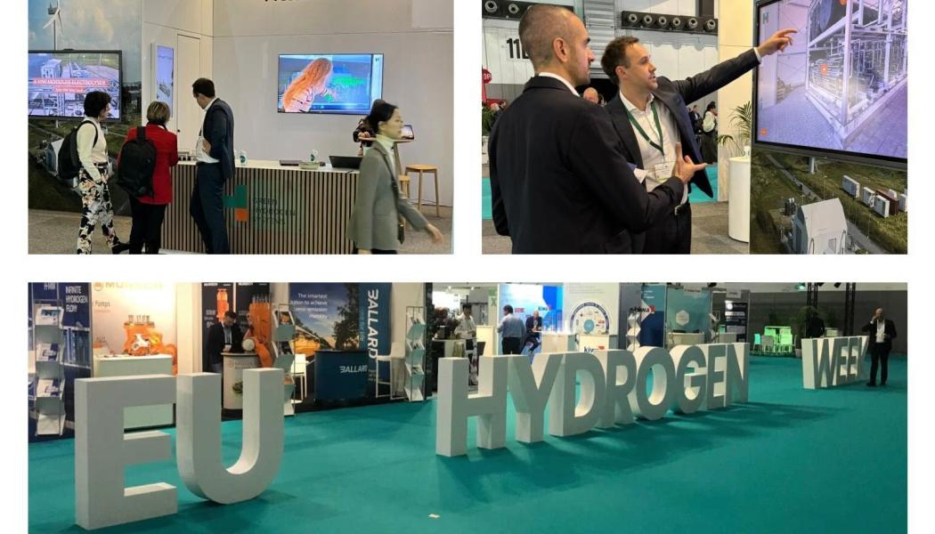 Bilder från europeiska vätgasveckan 2024. Foton: European Hydrogen Week 2024