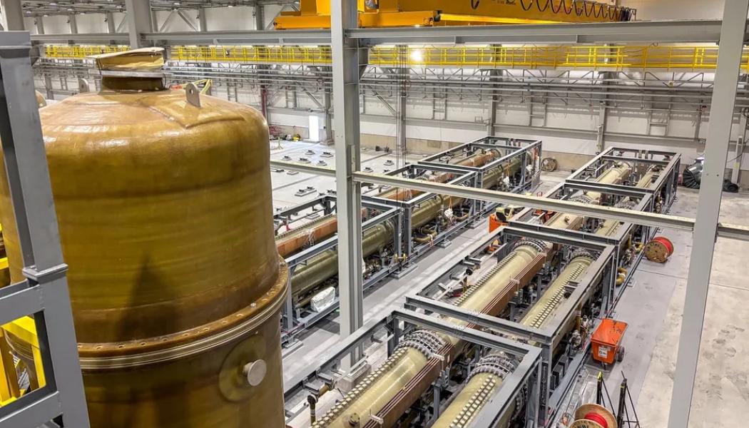 Elektrolysörer installeras vid Stegras anläggning för grönt stål i Boden
Foto: Stegra