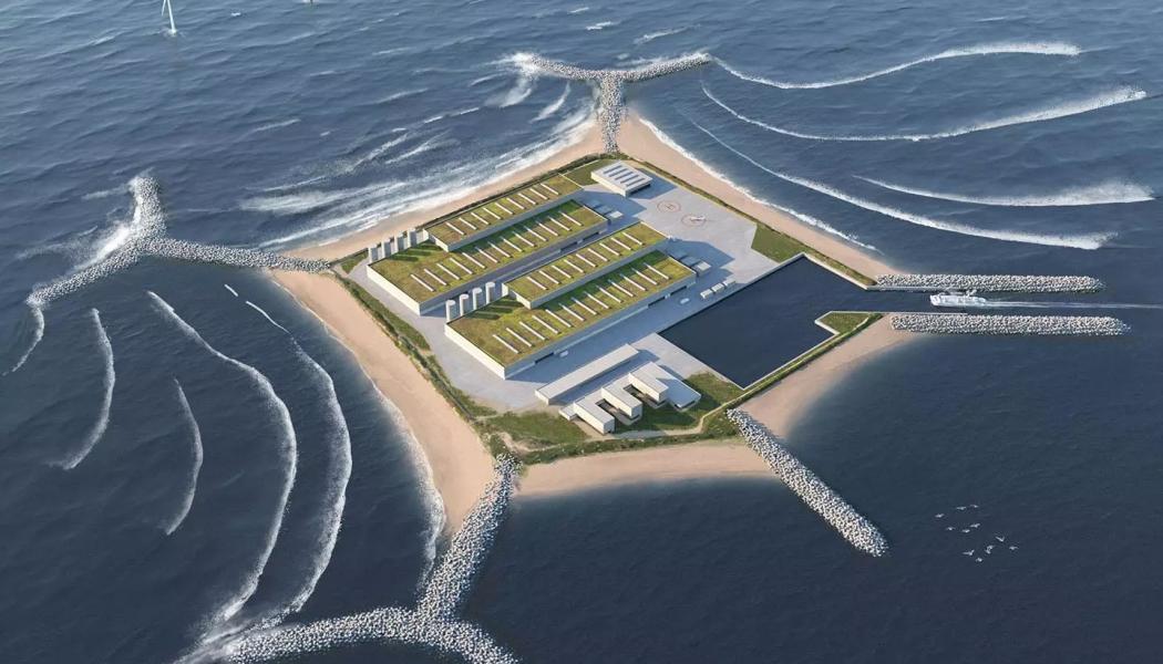 Energiön planeras vara i drift år 2030. Illustration: Gottlieb Paludan Architects.