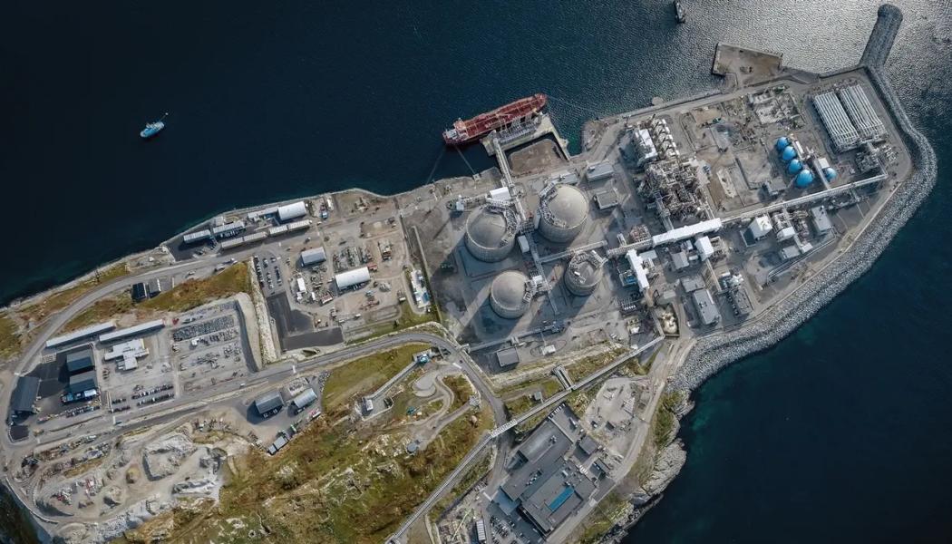 Bildtext: LNG-anläggningen på Melkøya utanför Hammerfest. Foto: Øyvind Gravås / Jonny Engelsvoll – Equinor