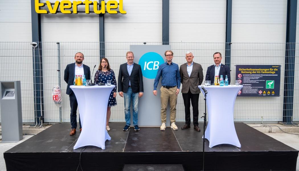 Stationen i Frankfurt är en viktig milstolpe i Everfuels ambition att göra vätgas tillgänglig för tunga mobilitetsflottor, inledningsvis i Tyskland, men med målet att expandera över hela Europa. Foto: Everfuel/ Sustainable Bus