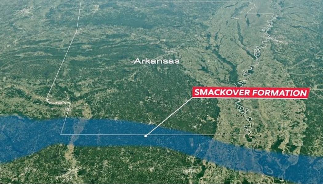 Arkansas kan sitta på så mycket som nitton miljoner ton litium, enligt en ny studie från USA:s geologiska undersökning. Federala och statliga forskare använde vattentester och maskininlärning för att uppskatta storleken på ett omfattande underjordiskt saltvattensreservoar i den sydvästra delen av delstaten.  Bild: Exxon Mobile