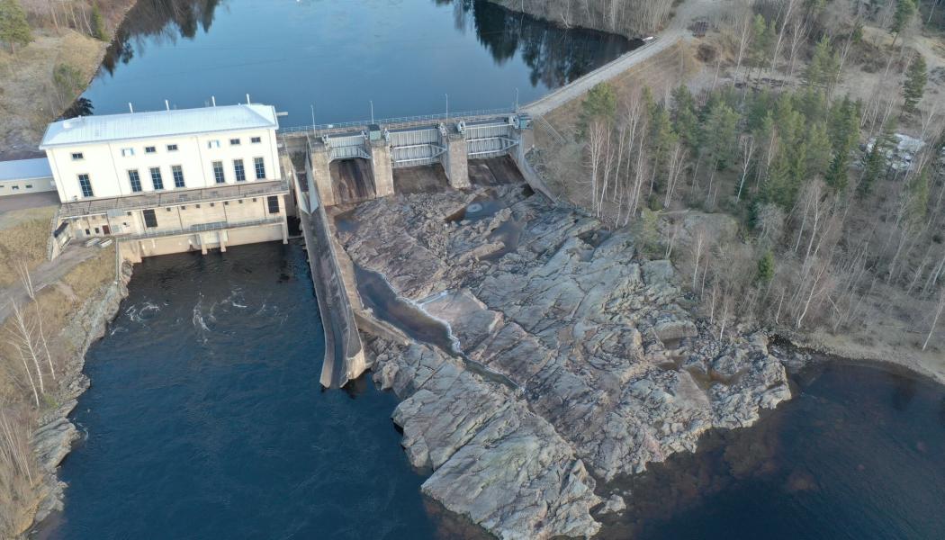 Gråda kraftverk vid Österdalälven. Pressbild: Fortum