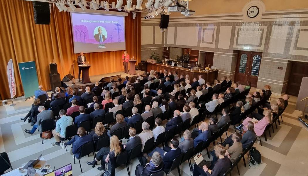 Bild från den fjärde upplagan av konferensen Framtidens elsystem i Bryggarsalen, Stockholm. Foto: PowerCircle

