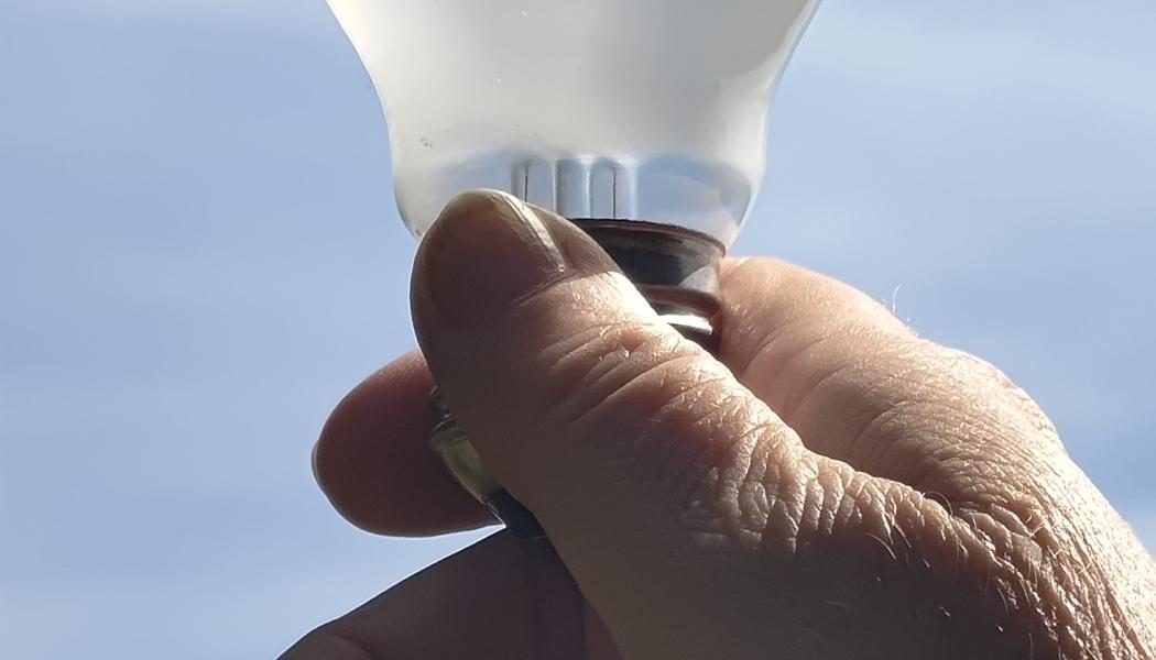 Glödlampa. Foto: Sven Olof Andersson Hederoth