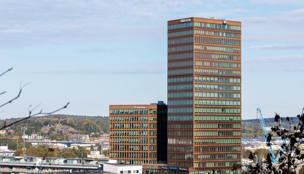 Bild på höghus. Pressbild: Göteborg Energi