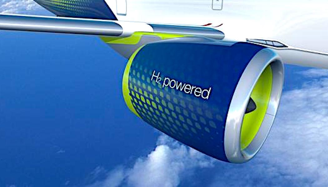 Inom civilflyget kan vätgas först användas för korta och medellånga rutter, där bränslebehoven är mindre. Foto: Airbus