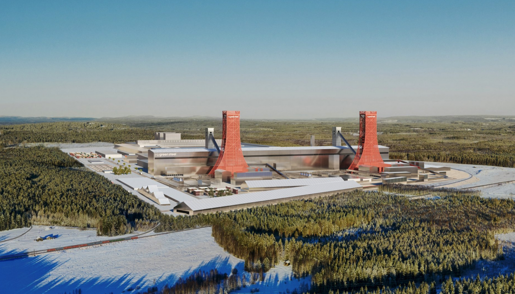 Projektet H2 Green Steel är bara en av flera storskaliga industriinvesteringar som hotas av bristen på el. Illustration: H2 Green Steel  