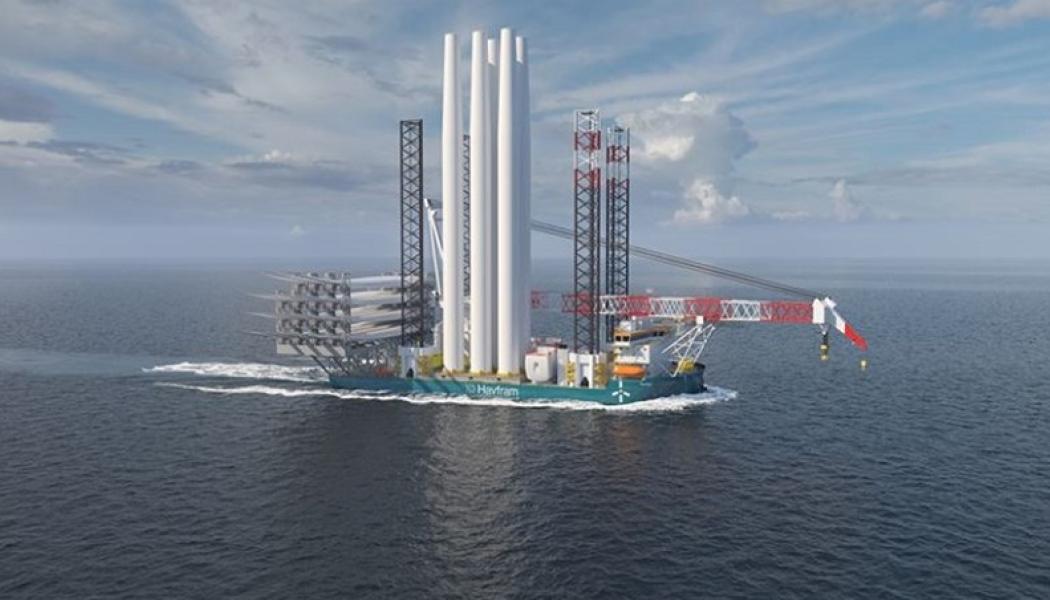 Havframs fartyg byggs för att klara av de mest avancerade och storskaliga offshore-vindprojekten, vilket gör dem till en eftertraktad partner för utvecklare av förnybar energi. Bild: Havfram