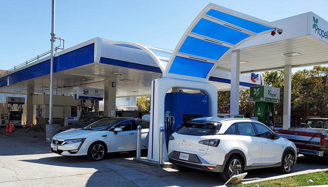 Vätgas station i Oakland, USA. Foto: H2FCP