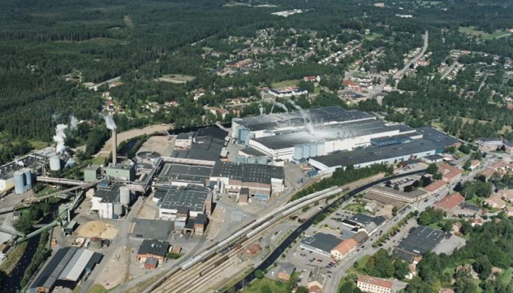 Ett av de företagen som drabbades av höga elpriser är pappersbruket Hylte Paper i Halland, som i våras tvingades varsla sextio personer. Hylte paper producerar årligen cirka 240 000 ton pappersmassa. Foto: Hylte Bruk