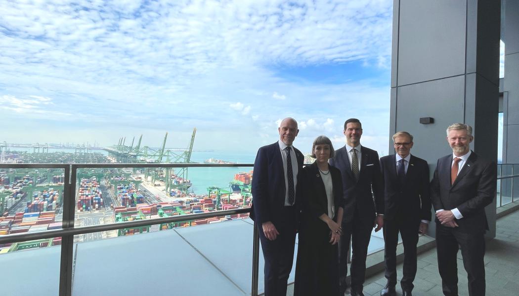 Robert Andrén, Darja Isaksson, Johan Forssell, Anders Sjöberg och Jan Larsson. Foto: Energimyndigheten


