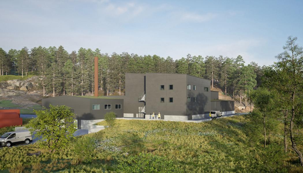 Solör Bioenergi planerar att bygga en ny fjärrvärmeanläggning i Ale kommun. Pressbild: Solör Bioenergi